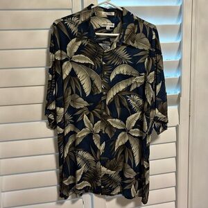 Pierre Cardin Floral Rayon Button up shirt - Size XL